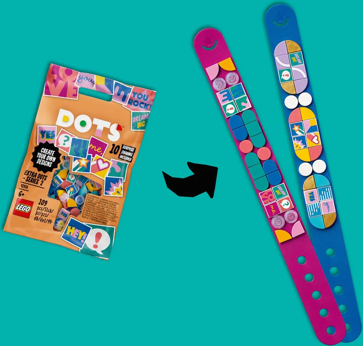 LEGO DOTS Extra DOTS Serie 2 Armbandset 41916 - 109 Stuks