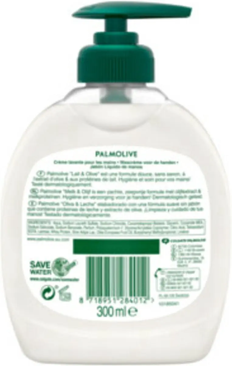 Palmolive Naturals Handzeep Melk & Olijf 300ml - 10 Stuks