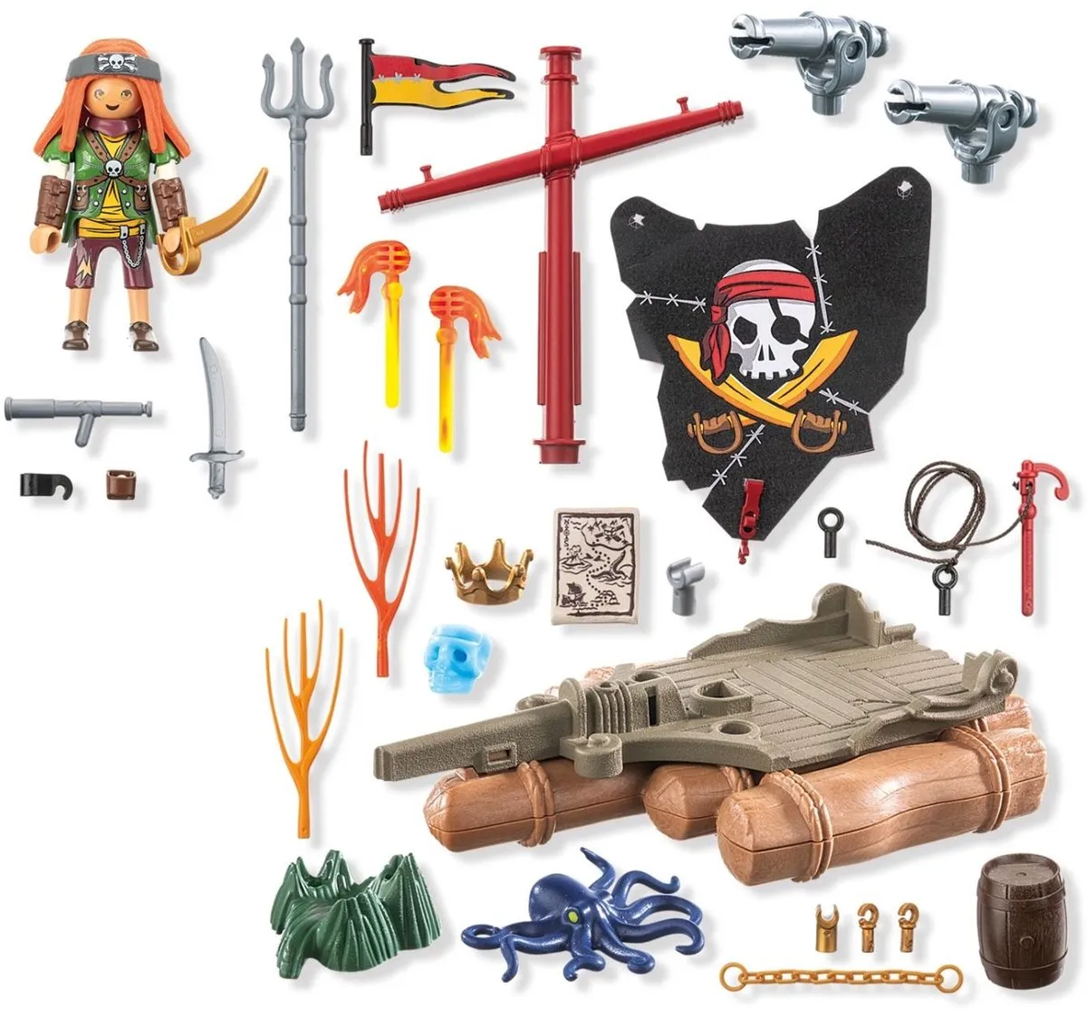 Playmobil Pirates Piratenvlot met schat 71794 - Multicolor