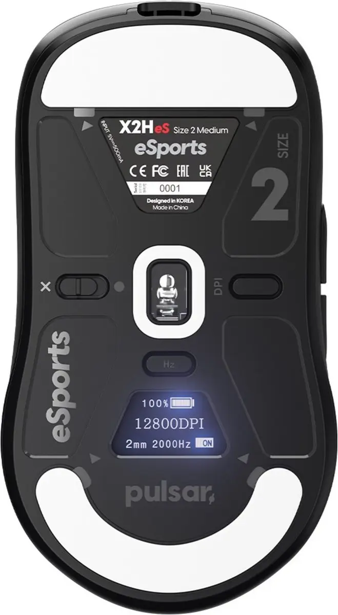 Pulsar X2H eS PX2HES21 Gamingmuis - Zwart - 5 Knoppen