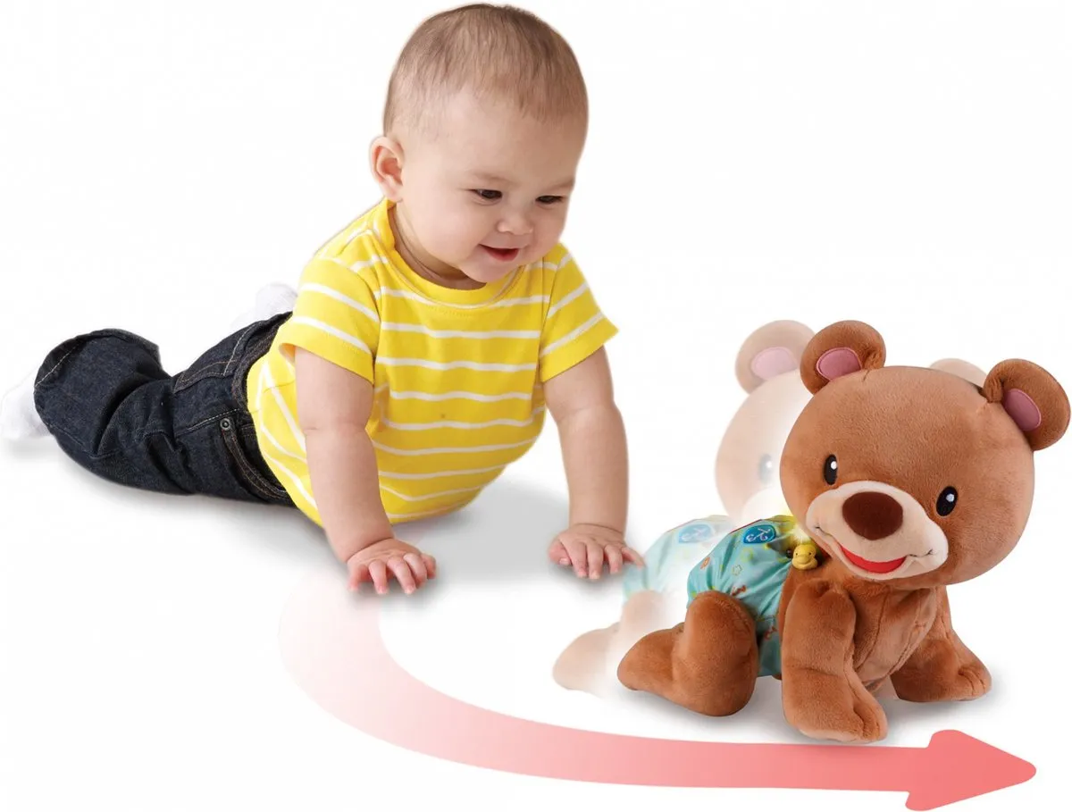 VTech Baby Kruip & Leer Babybeer - Interactief Speelgoed - Knuffel - Voor Jongens en Meisjes - Cadeau - Van 9 tot 36 maanden
