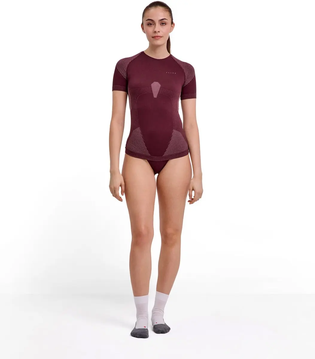 Falke Warm Shortsleeved Shirt 39162 - Dames L - Bruin