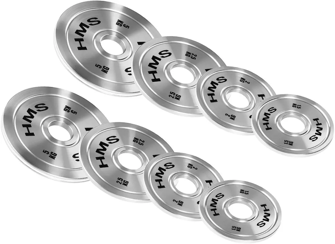 HMS Olympische Halteringschijven Set 2x 1,5-5 kg - 8 Stuks