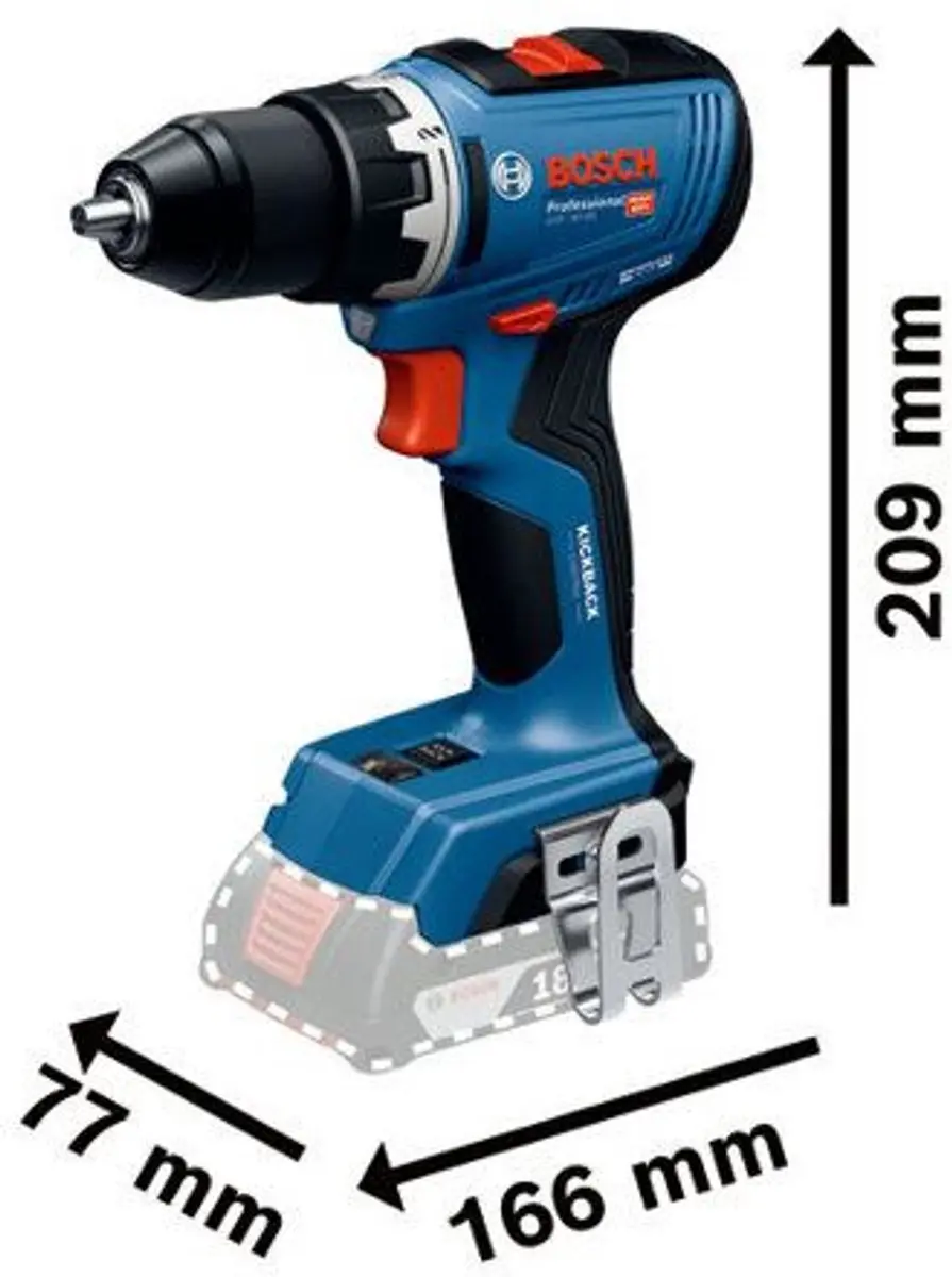 Bosch Professional PRO GSR 18V-65 Accu Schroefboormachine - 2x 4.0Ah - 82 Accessoires