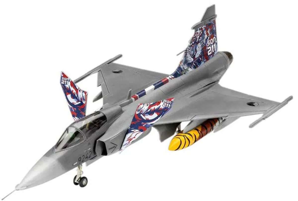 Revell Saab JAS-39C Gripen Modelbouwpakket 1:72 - 110 Onderdelen - Multi