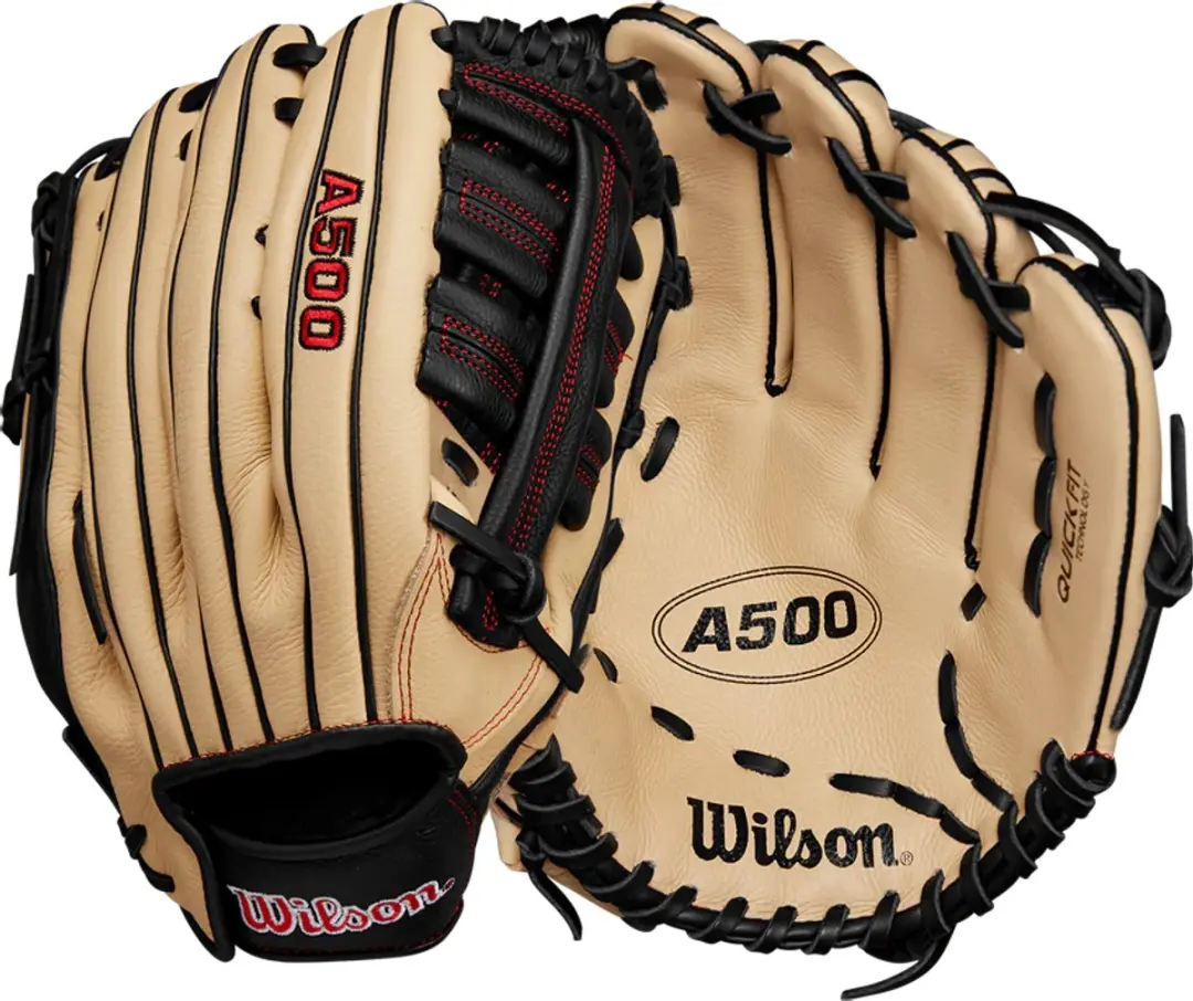 Wilson MLB A500 Honkbalhandschoen 12,5 inch - Blond/Zwart