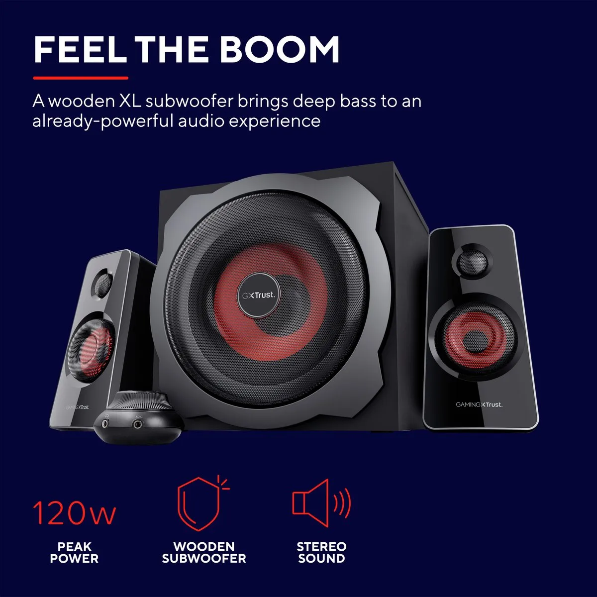 Trust GXT 38 Tytan 2.1 Subwoofer - Zwart