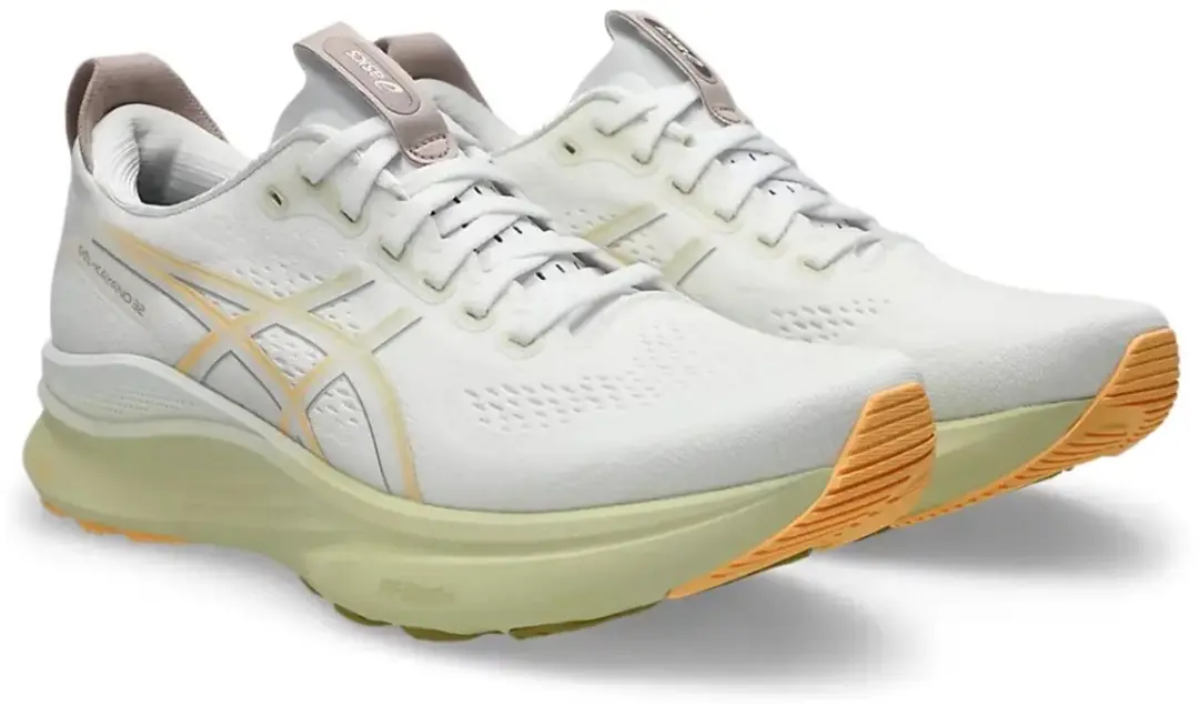 ASICS Gel Kayano 32 Hardloopschoenen 45 - Wit/Orange Glow - afbeelding 6 van 6