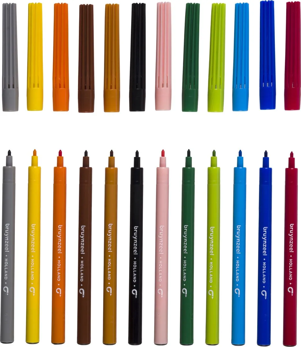 Bruynzeel Viltstiften set | 12 kleuren