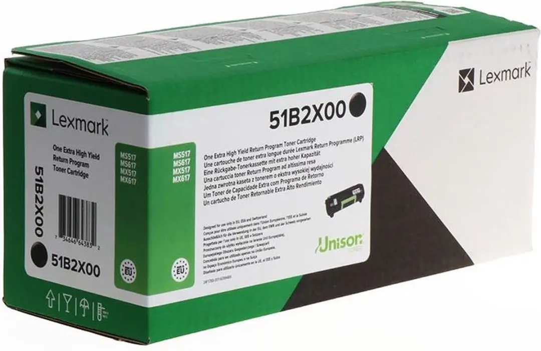 Lexmark 51B2X00 Toner - Zwart - 20.000 pagina's