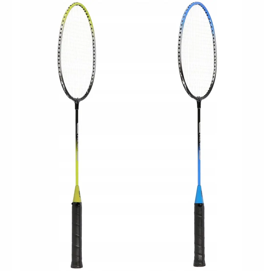 Nils Badmintonset: 4 rackets, net, shuttles en tas