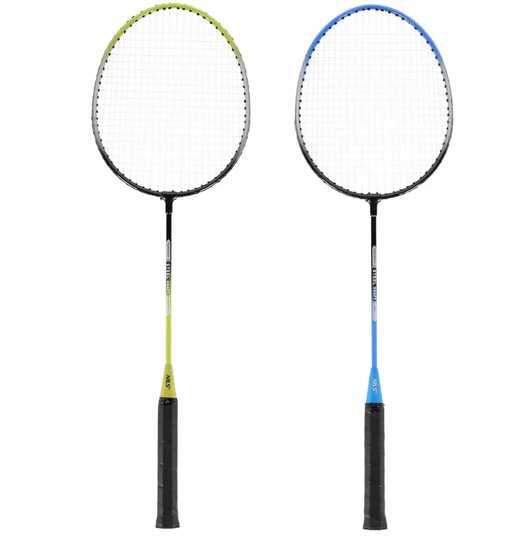 Nils Badmintonset: 4 rackets, net, shuttles en tas