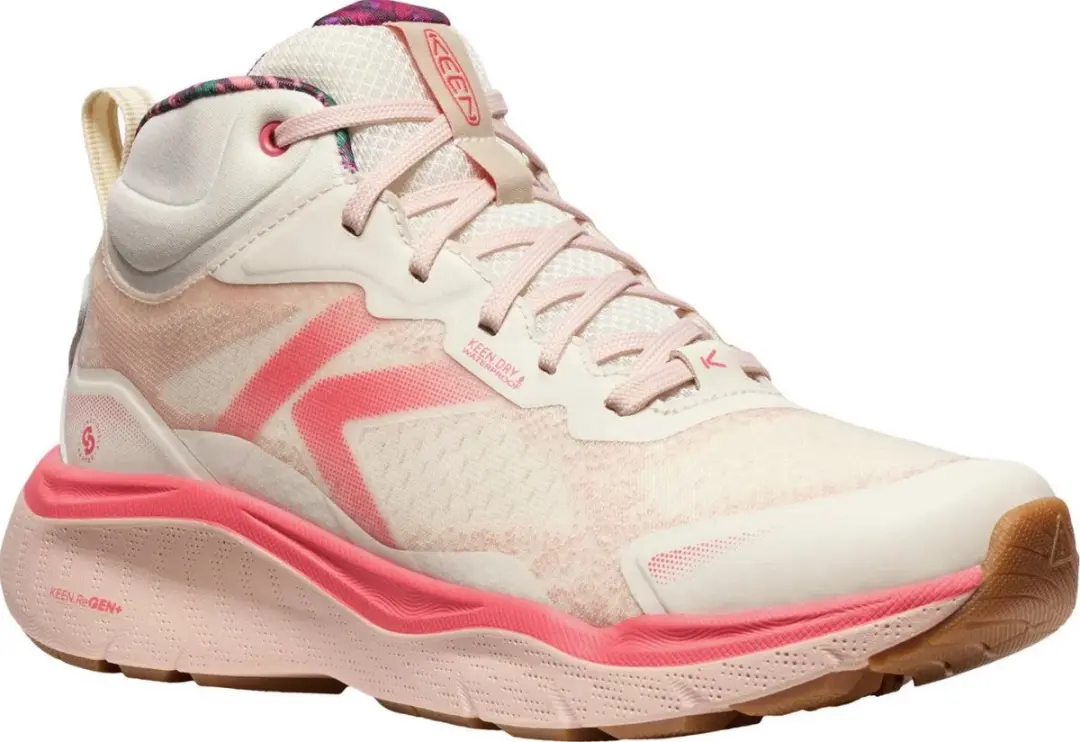 Damesschoenen Keen Wmns Leiki Mid Wp Birch/Cameo Rose White