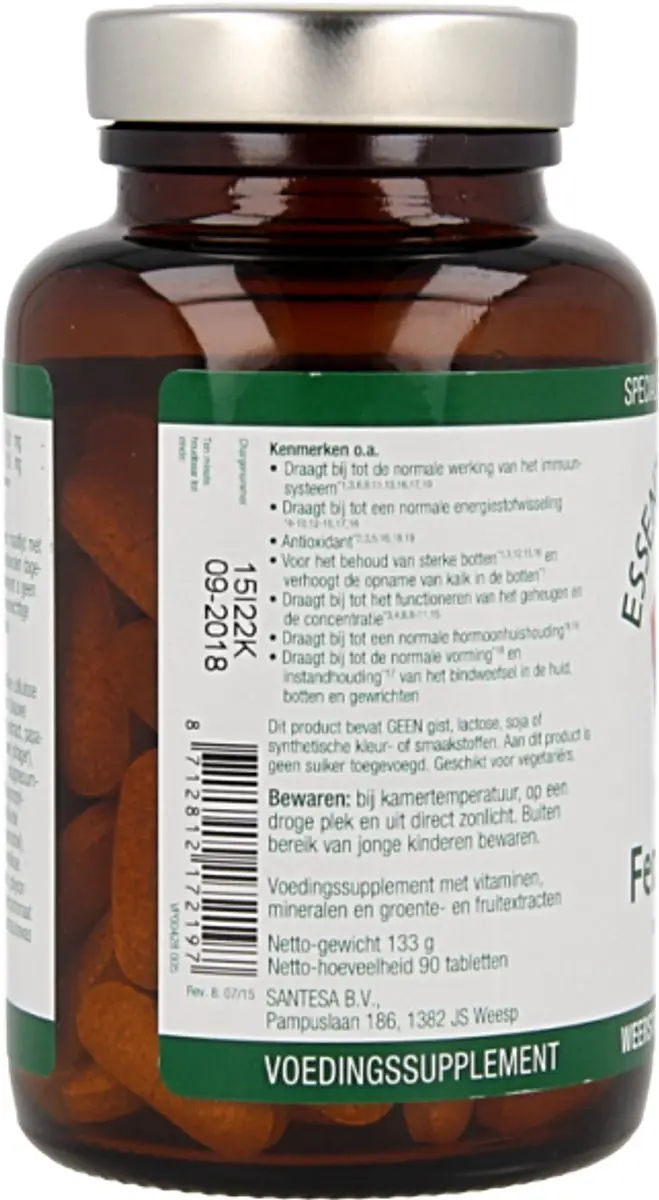 Essential Organics Fem-Plex 50+ Multivitamine - 90 Tabletten