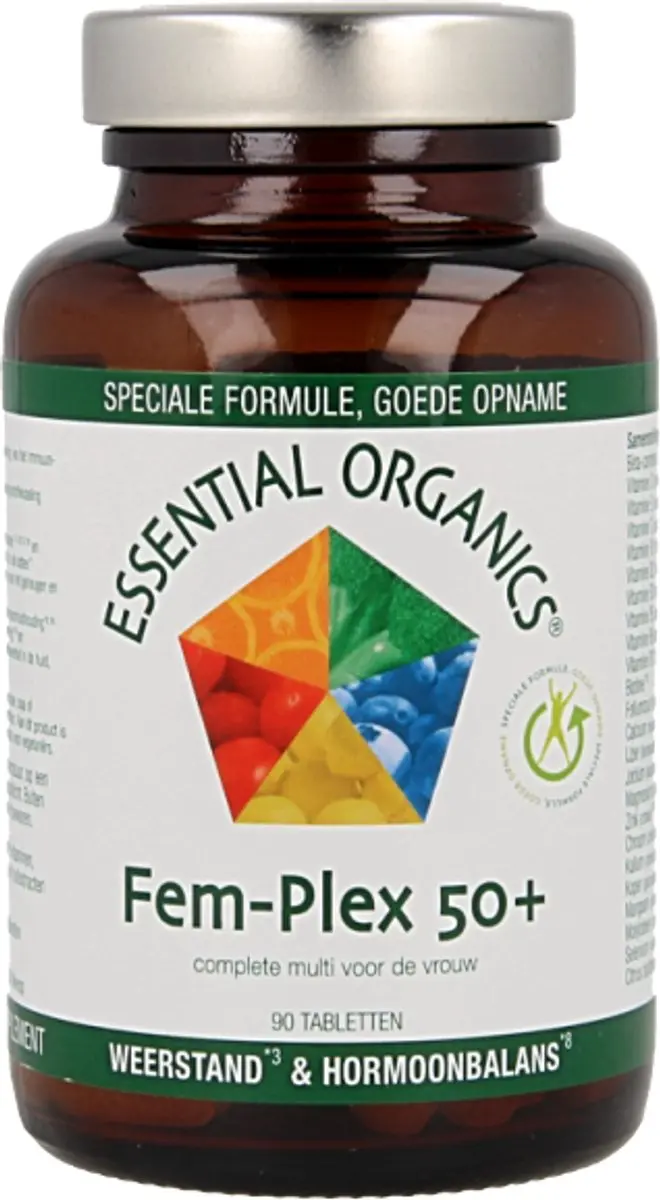Essential Organics Fem-Plex 50+ Multivitamine - 90 Tabletten