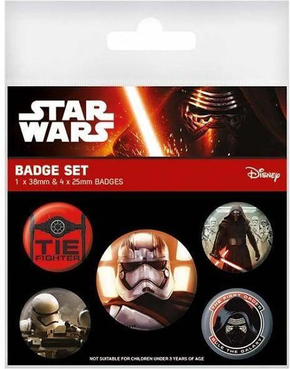 Star Wars First Order Button Pins