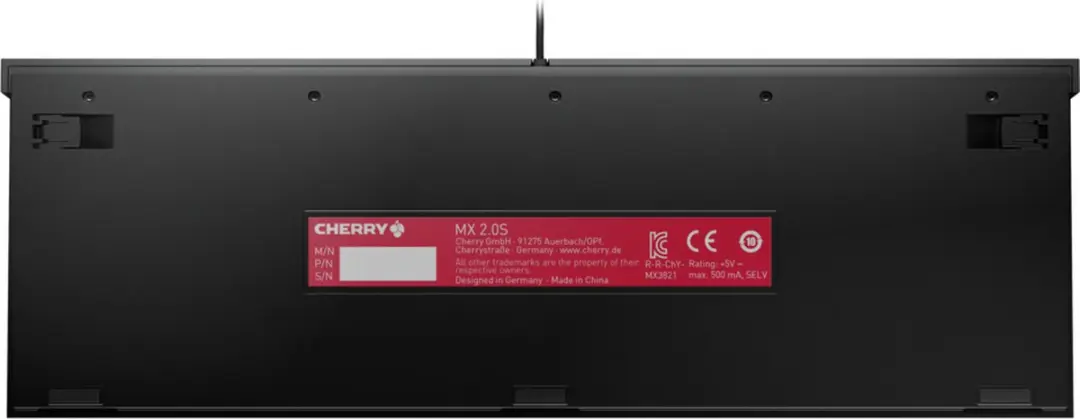 Cherry MX 2.0S RGB G80-3821LSBEU-2 Toetsenbord - Zwart