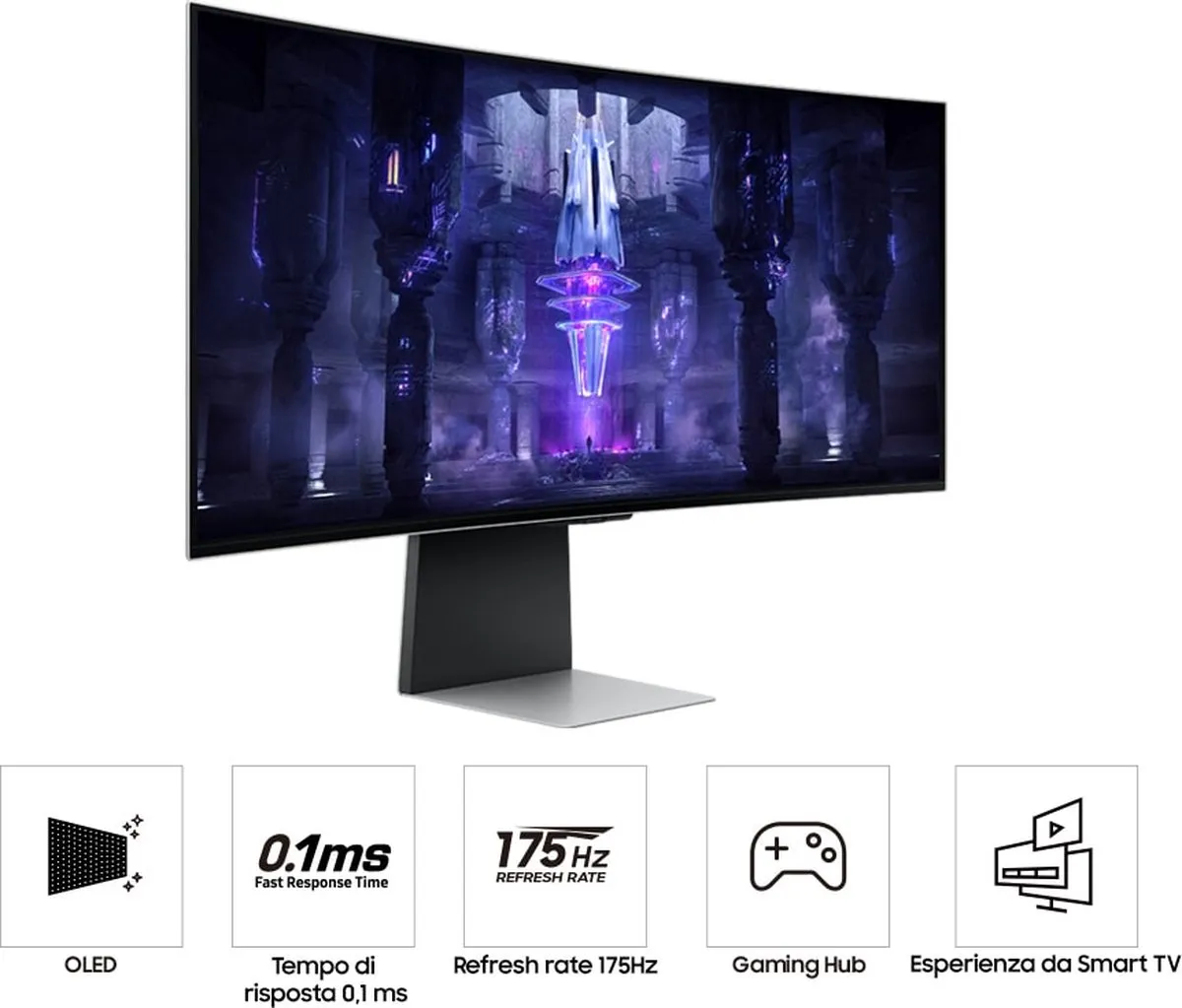Samsung Odyssey G8 LS34BG850SUXEN OLED Monitor 34" - 175Hz - QHD Ultrawide