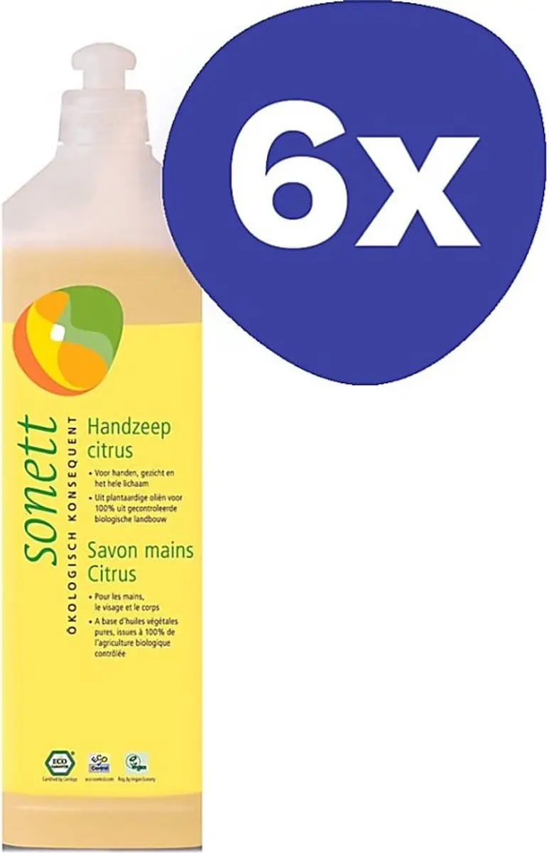 Sonett Handzeep Citroen 6x1L
