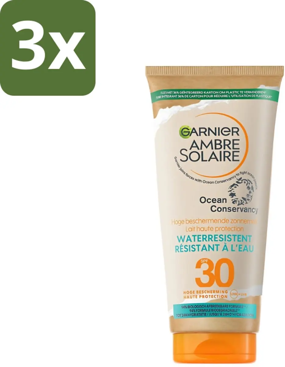 Garnier Ambre Solaire Waterresistente Zonnebrandmelk SPF 30