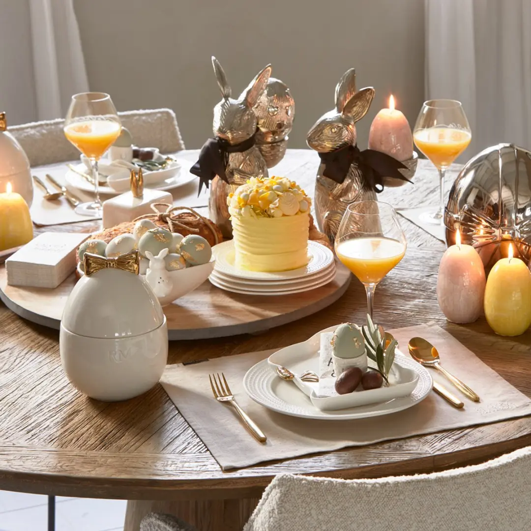 Riviera Maison Paashaas Serveerbord - RM Easter Bunny - 1 Stuk - Wit