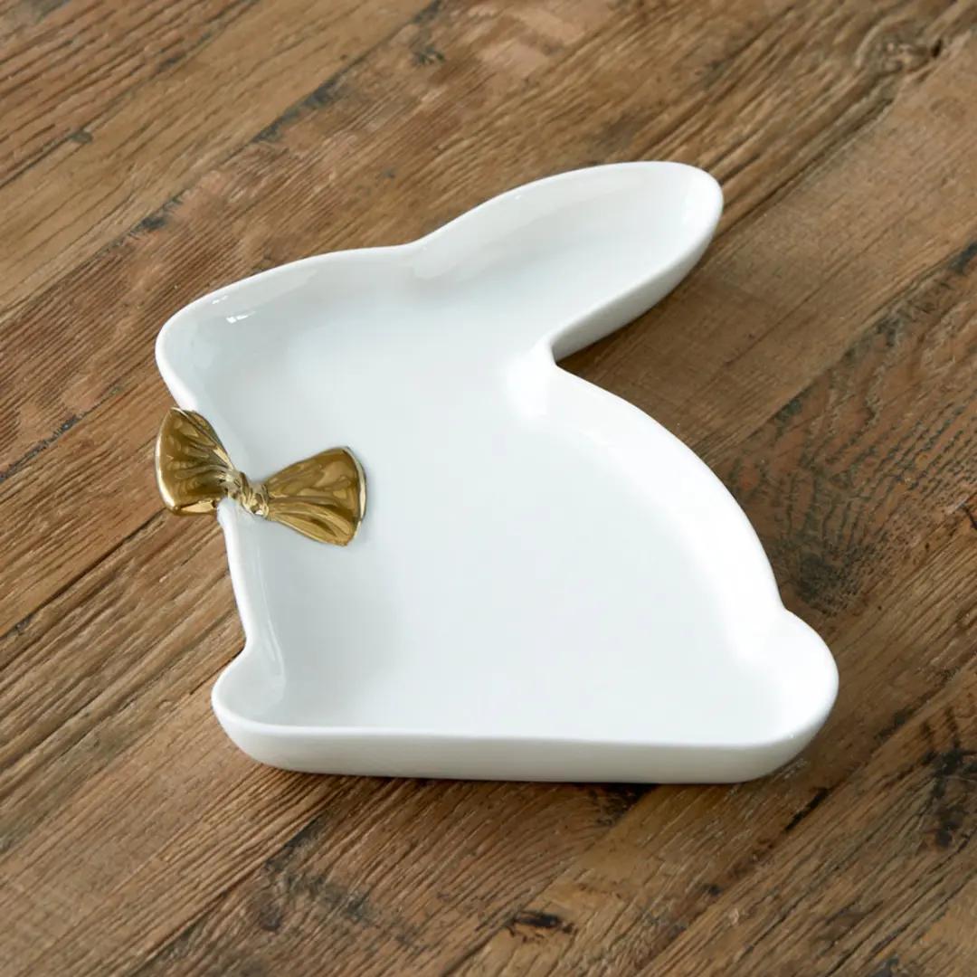 Riviera Maison Paashaas Serveerbord - RM Easter Bunny - 1 Stuk - Wit