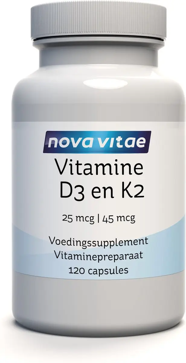 Nova Vitae Vitamine D3 & K2 120 Capsules