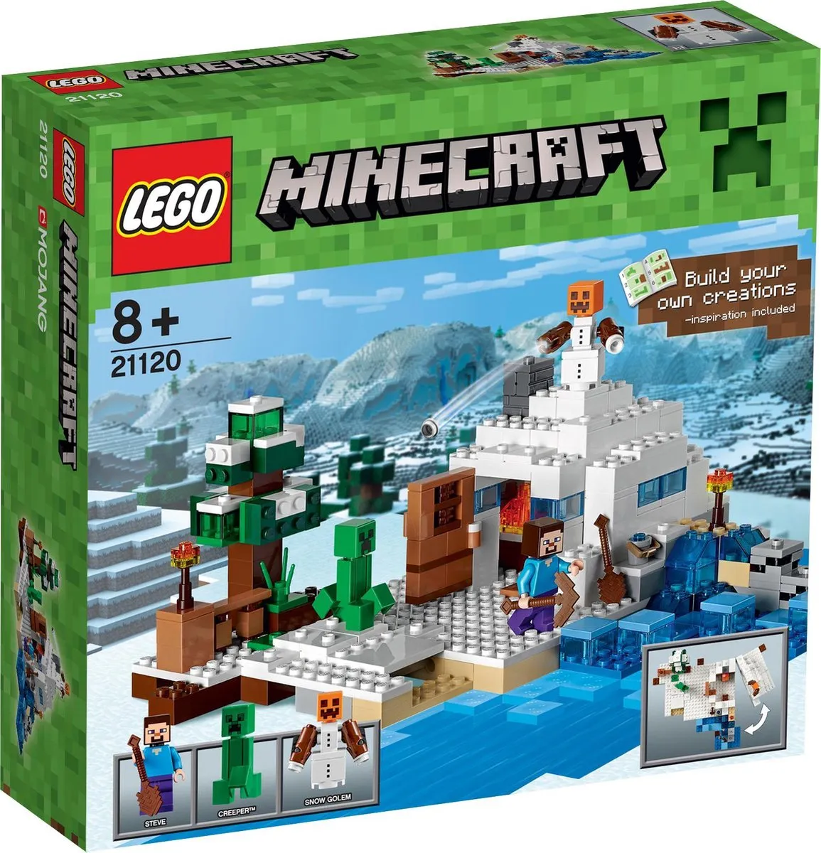 LEGO Minecraft De Sneeuwschuilplaats 21120 - 327 Stukken