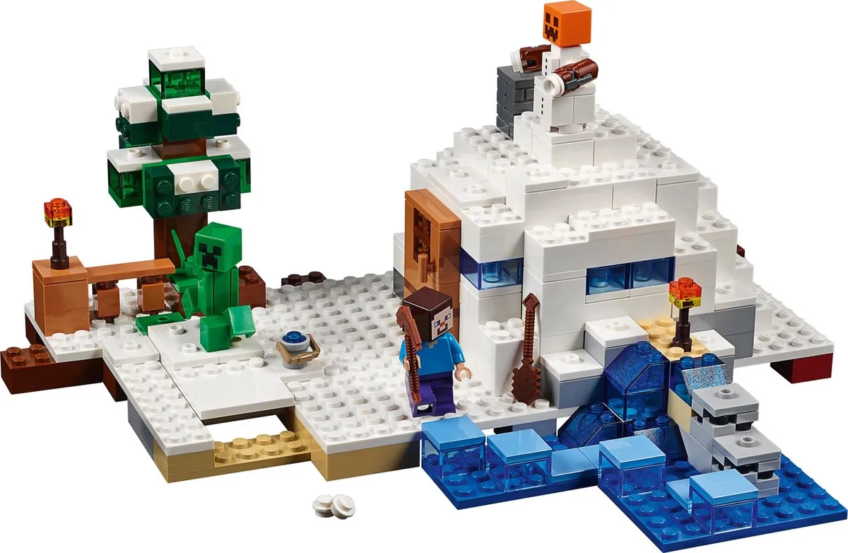 LEGO Minecraft De Sneeuwschuilplaats 21120 - 327 Stukken