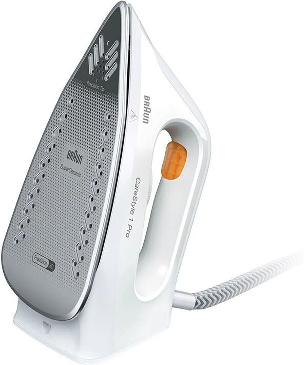 Braun CareStyle 1 Pro IS1511 WH - Stoomgenerator - 2200 W - 1,7 L - Keramische zoolplaat - Oranje
