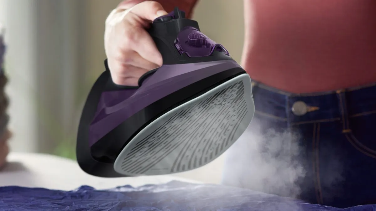 Philips DST5030/80 Stoomstrijkijzer 2400W - 45g/min Stoom - Zwart/Paars