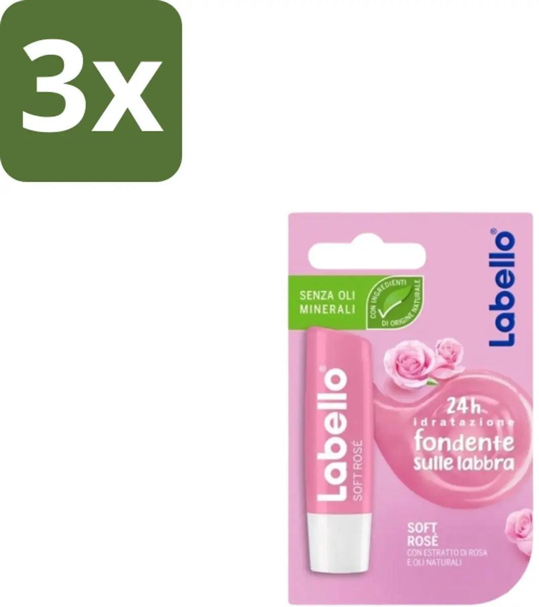Labello Soft Rosé Lippenbalsem 15g
