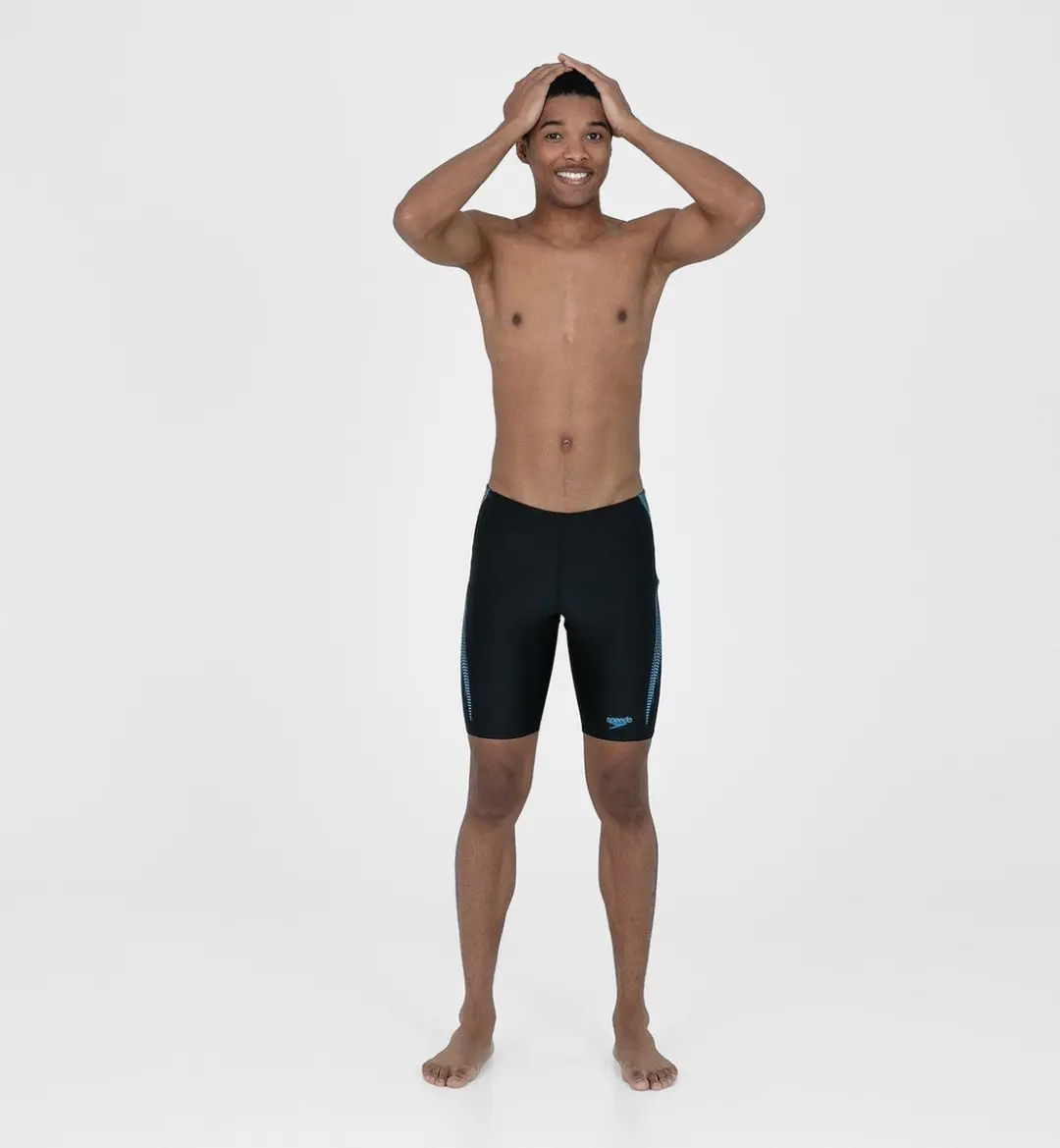 Speedo Tech Panel Jammer 4 - Zwart/Blauw - afbeelding 5 van 6