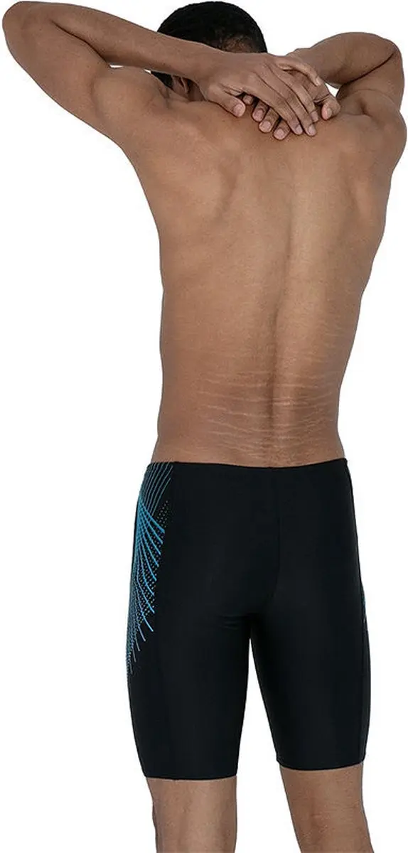 Speedo Tech Panel Jammer 4 - Zwart/Blauw - afbeelding 2 van 6
