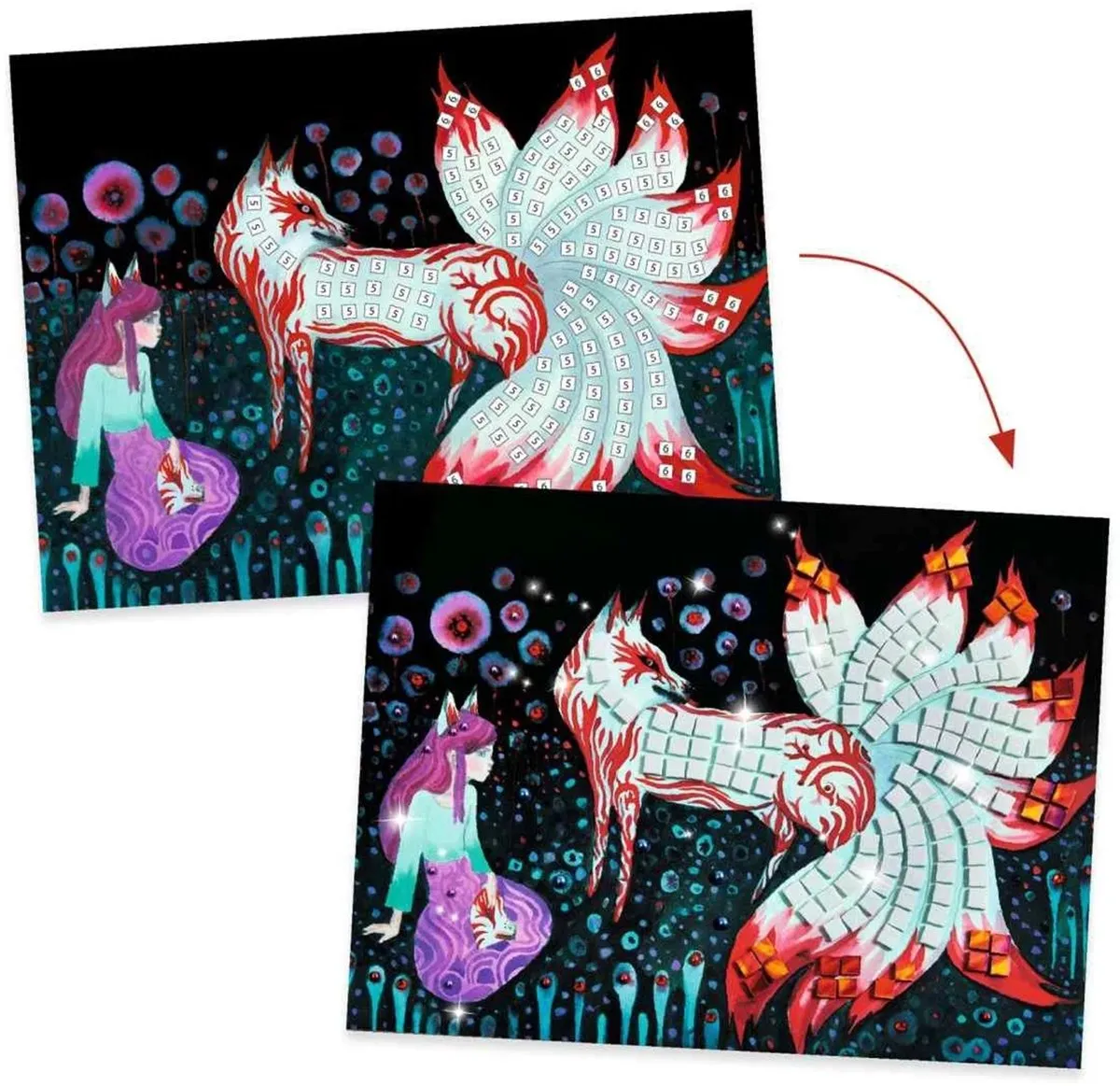 Djeco Créatures Légendaires Legpuzzel - Multicolor - afbeelding 5 van 6