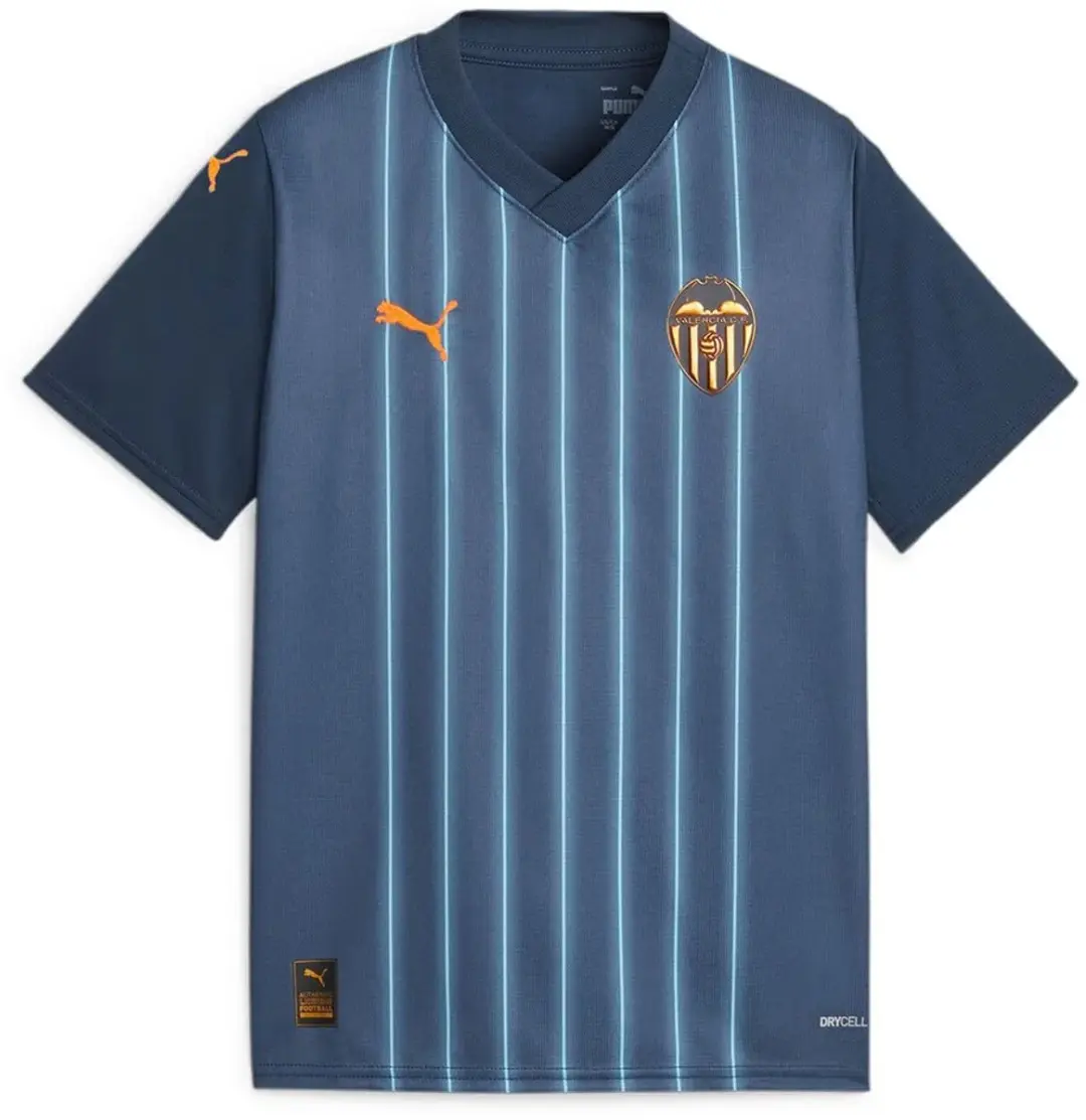 Puma Valencia Cf 23/24 Weg Korte Mouw T-shirt Junior Blauw 5-6 Years Kinderen