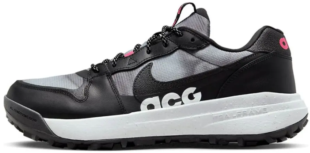 Nike ACG Lowcate SE Herenschoenen, 42.5, Zwart/Hyper Pink/Wolf Grey/Zwart
