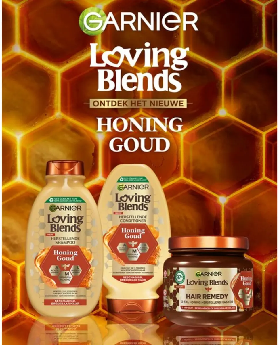 Garnier Loving Blends Honing Conditioner 250ml - 5x