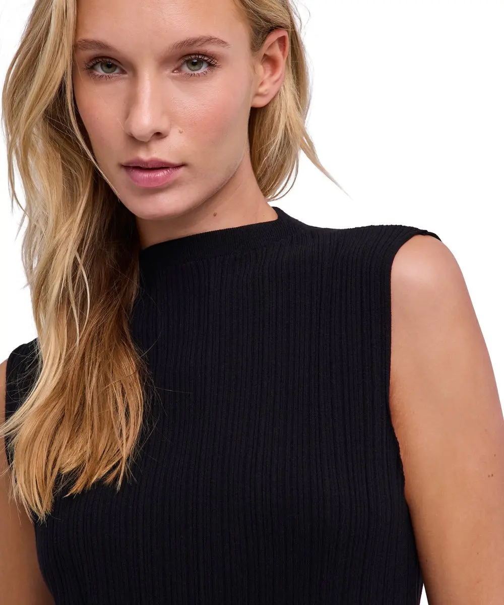Falke Finest Plissee Long Koeling Viscose Tanktop XS - Zwart