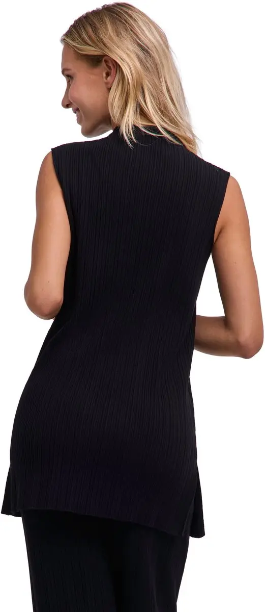 Falke Finest Plissee Long Koeling Viscose Tanktop XS - Zwart