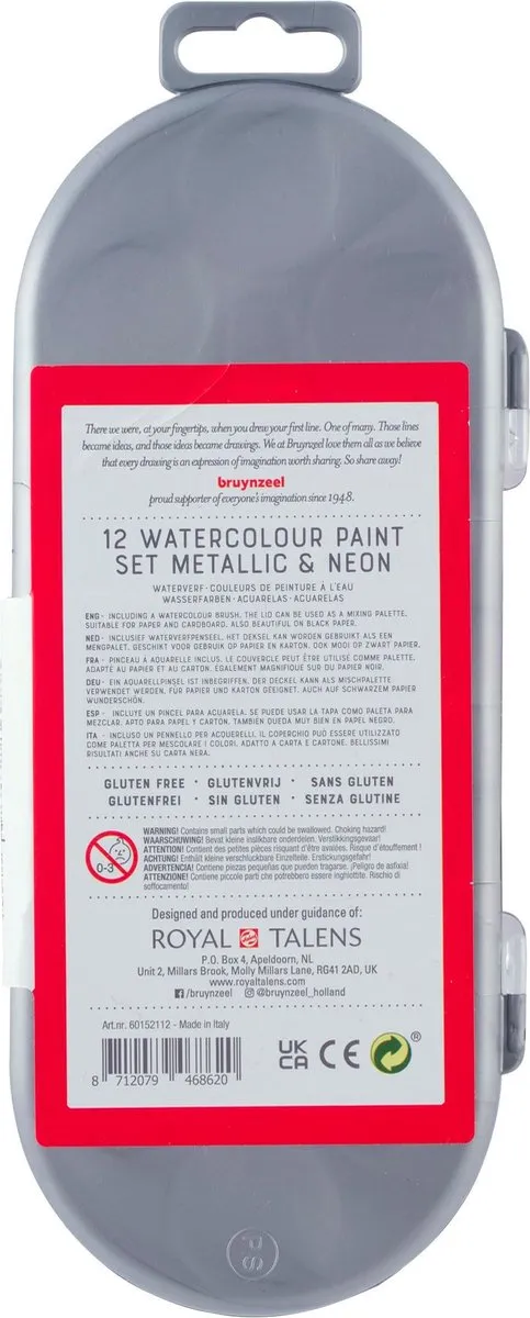 Bruynzeel Kids Waterverfset Metallic & Neon
