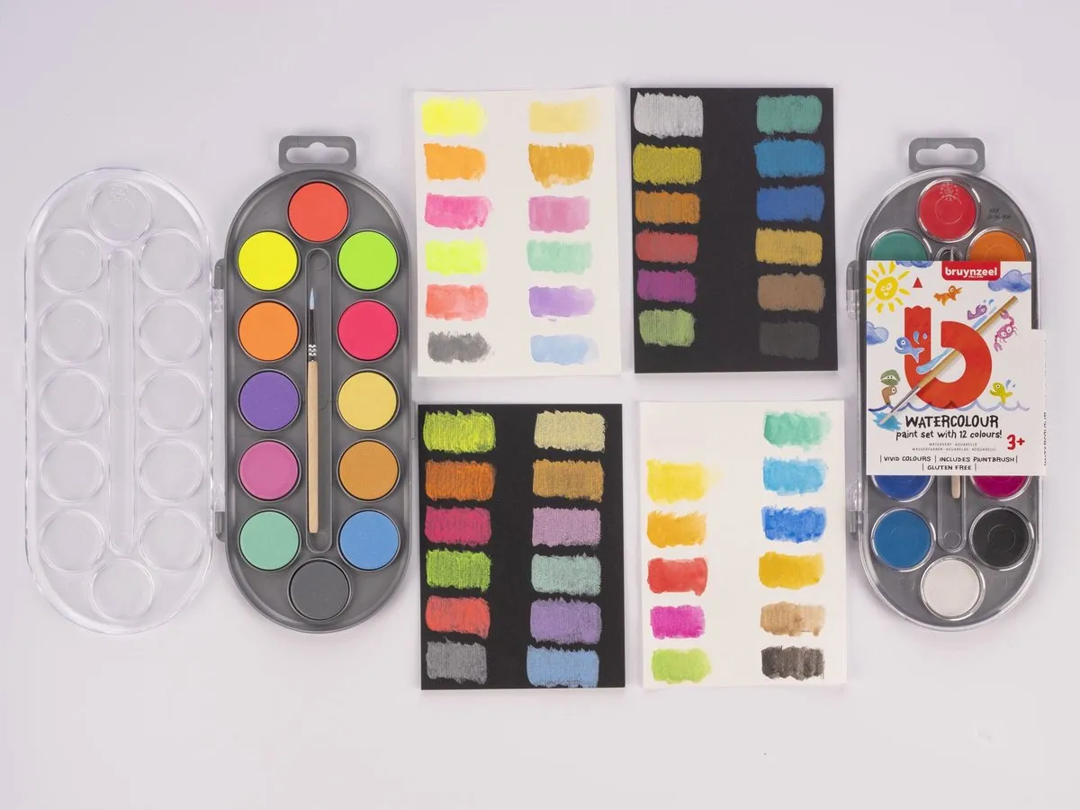 Bruynzeel Kids Waterverfset Metallic & Neon - afbeelding 6 van 6