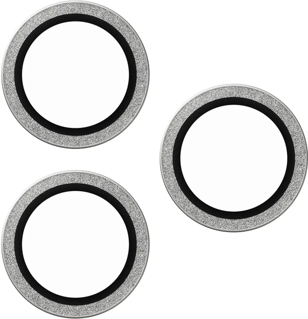 PanzerGlass Hoops iPhone 18 Pro/Max Cameralensbeschermer - Glitter Zilver - afbeelding 6 van 6