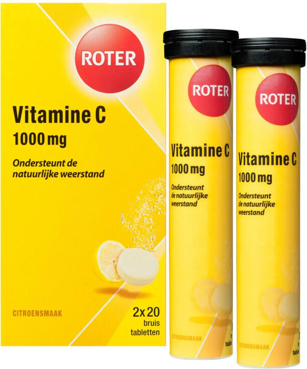 Roter Vitamine C Bruis 1000mg Citroen - 120 Stuks (3x2x20)