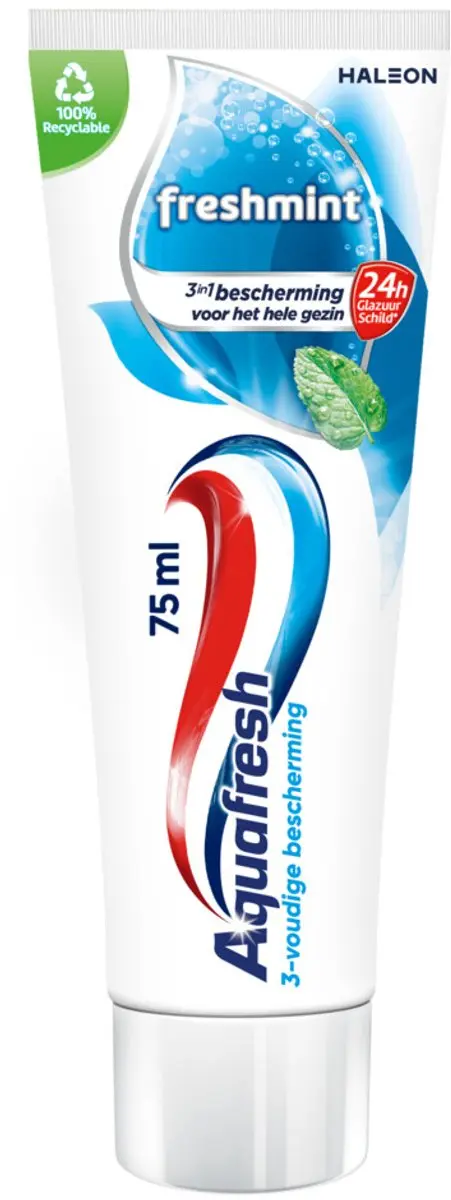 Aquafresh Freshmint Tandpasta 75ml - 10 Stuks