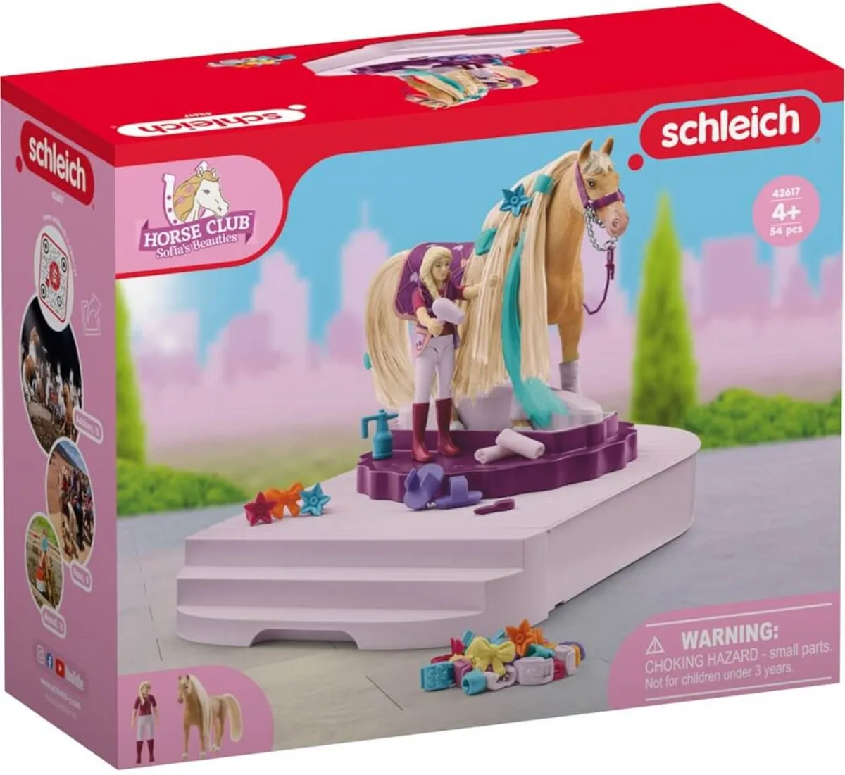 Schleich Sofia's Beauties Paardenverzorgingsplek 42617 - Roze/Multikleur
