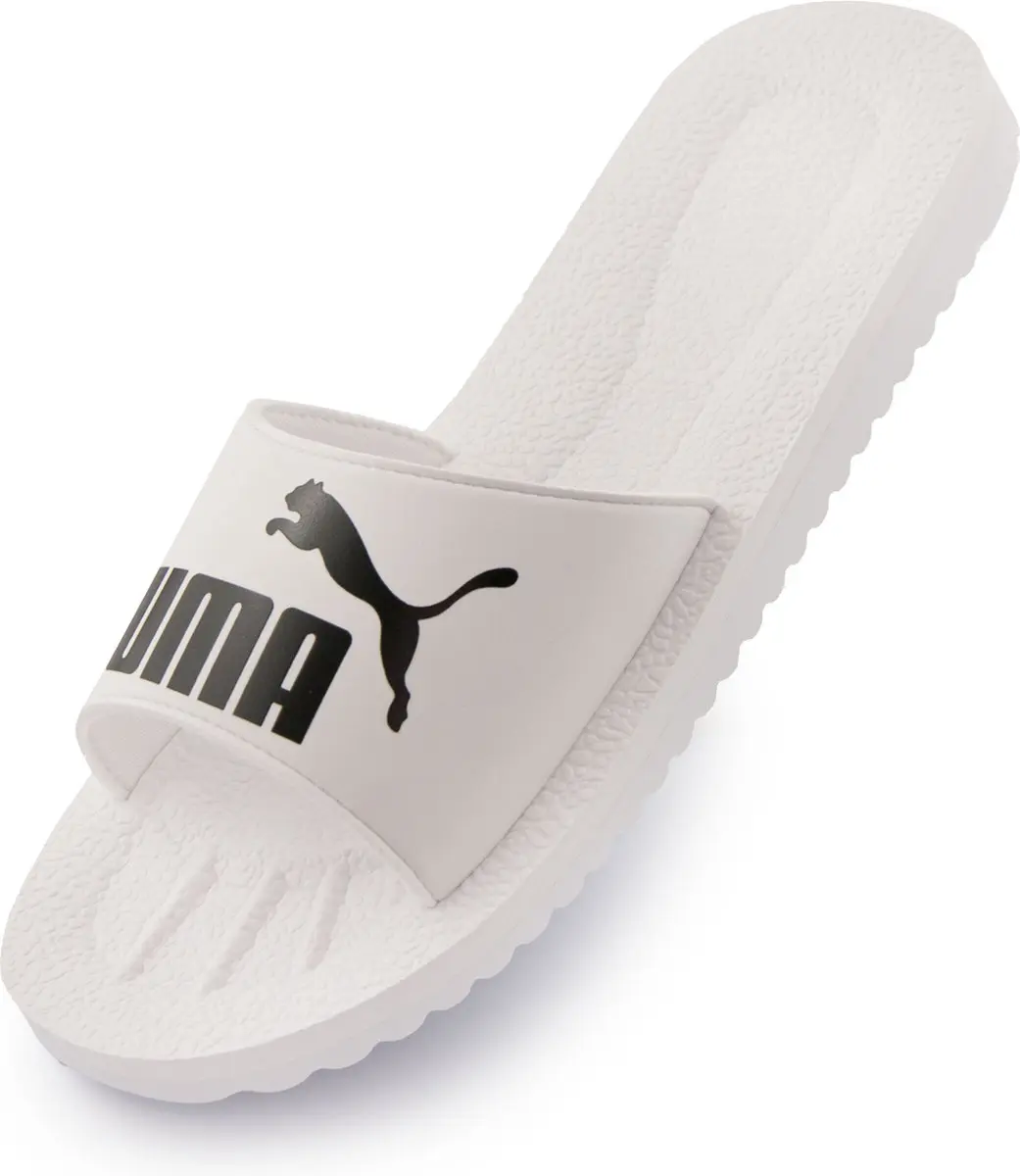 Puma Purecat Slide Wit-zwarte Pantoffels 42