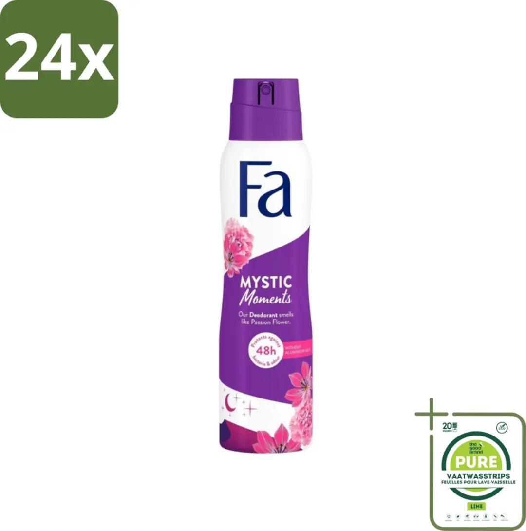 Fa Deodorant Spray Mystic Moments Passiebloem 150ml