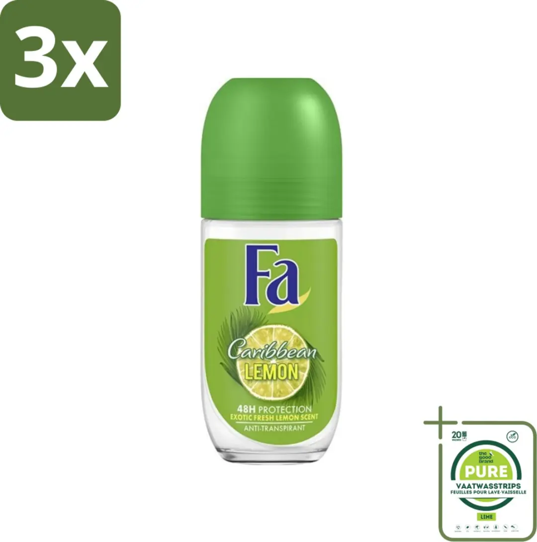 Fa Deodorant Roller Caribbean Lemon 150ml