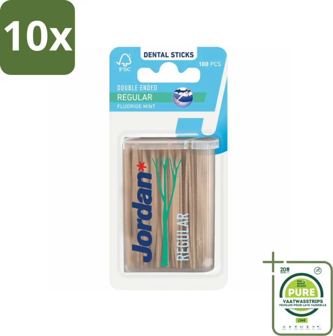 Jordan Tandenstokers Double Ended 100 Stuks